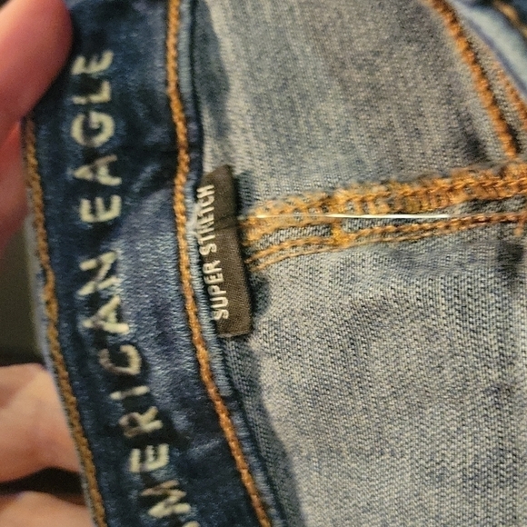 NEW! AMERICAN EAGLE High-Rise Super Stretch Jegging Crop Jeans 18 Long. - Picture 6 of 7